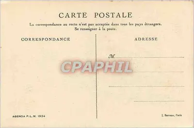 Savoie - Combloux - Grand Hôtel P.L.M. y Massif del Mont Blanc — Agenda P.L.M. 1924 — Reverso