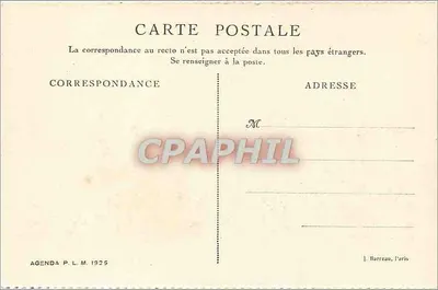 Vaison e o ponte romana — Agenda P.L.M. 1925 — Verso