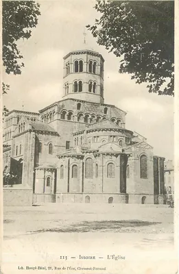Issoire — A Igreja — Lib. Bongé-Béal, 21, Rue de l'Écu, Clermont-Ferrand