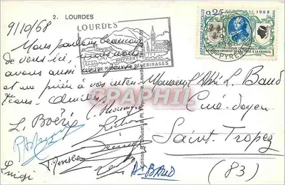 Lourdes — Santuario de Nuestra Señora de Lourdes — Editor Eddlux, n°2 — Reverso