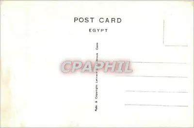 Oração perto do Grande Esfinge — Caire — editor Letnerrack & Lindrock, n° 168 — Verso