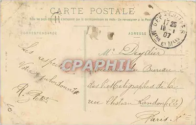 Lunéville — Katedra św. Jakuba — wydawca Quentin, n° 441b — Rewers
