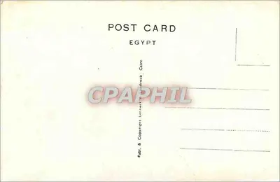 Piramidy w Gizie — Egipcja — Wydawca: Letterrock, Kair — Rewers