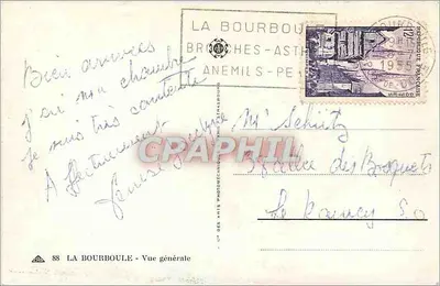 La Bourboule — Widok ogólny — wydawca: Arts Photographiques, nr 88 — Rewers