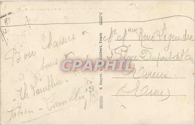 Loches (Loir-et-Cher) — Castelo Real e a Porta dos Cordeliers — A.P. — Verso
