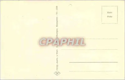 Cabra e homem — cena de fazenda — editor Kempten — Verso