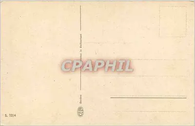 Pole alpejskich kwiatów — tło z górami — A. Wayner — Rewers