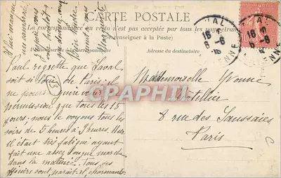 Laval — Absyda Kościoła w Avesnières — kolekcja B. D., Laval, nr 22 — Rewers