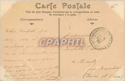 Le Mans — Perspectiva da Rue Gambetta — Coleções ND. Fot. — Verso
