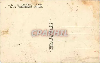 Le Mans - Le Grabatoir (actualmente Evêché) — REAL - PHOTO - STRASBOURG PARIS — Reverso