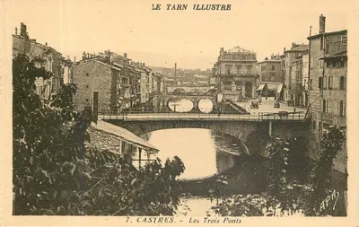 Castres — Os Três Pontes — Editor A.P.A. (Albouix)