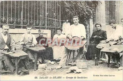SALIES-de-BÉARN — Grupo de Sandaliers — Edição Nouvelles Galeries