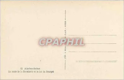 Droga Chambotte i jezioro Bourget — Aix-les-Bains — C.A.P. - FAITS — Rewers