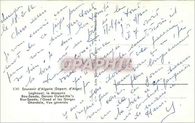 Argélia — Recordações da Argélia — Cie dos Artes Rhodaniens, n°1503 — Verso