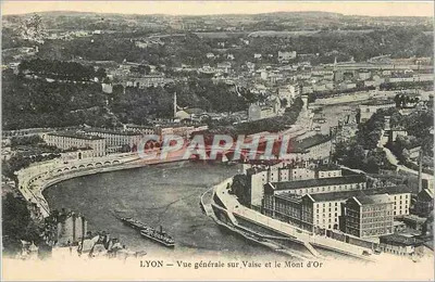 LYON — Vista general de Vaise y el Mont d'Or — editor no identificado