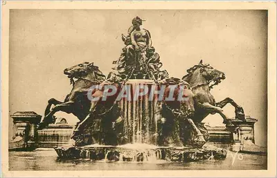 Fontaine Bartholdi — Lyon — Place des Terreaux — Édit. J. Cellard, n° 76