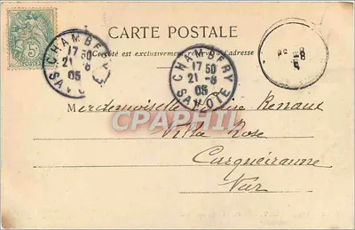 Chambéry - Ansicht des Palastes der Justiz — Edition Giletta, Foto von Nice, Nr. 8048 — Rückseite