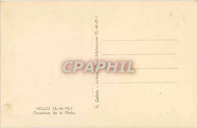 MELUN (S.-et-O.) — Abertura da Pesca — R. Callois — Verso