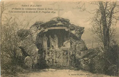 Saint-Walfroy — 1ª Estação do Caminho da Cruz construída em 1874 — A. Suzaine filho, editor Sedan