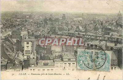 Lille — Panorama tirado de Saint-Maurice — LL.