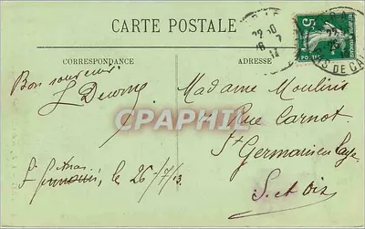 Arras — Der Glockenturm des Rathauses — LL. — Rückseite