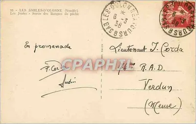 Les Sables-d'Olonne — Le Jetées - Uscita delle barche da pesca — Cim — Verso