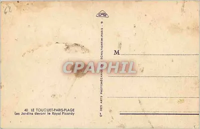 Ogród przed Royal Picardy — Schiltigheim — CAP — Rewers