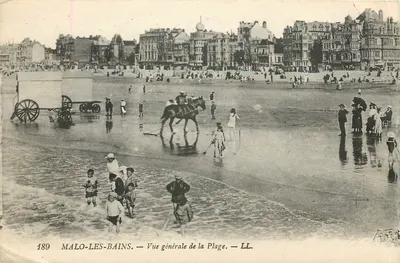 MALO-LES-BAINS — Vista geral da Praia — LL.