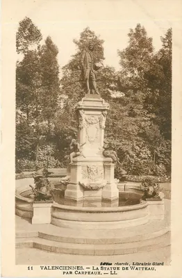 Valenciennes — A Estátua de Watteau por Carpeaux — Librairie Glard