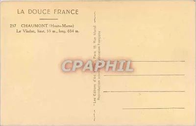 O Viaduto em Chaumont — Haute-Marne — Edições de Arte Marret — Verso