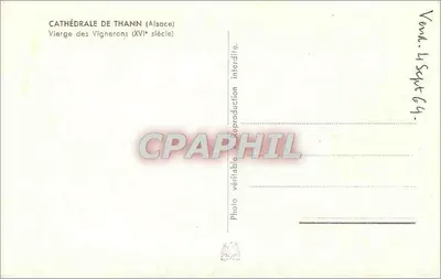Virgem dos Enólogos — Catedral de Thann (Alsácia) — Verso