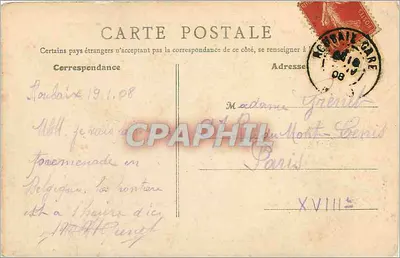 Roubaix (Nord) — Nowy Ratusz w trakcie budowy — B.F. Paris, nr 405 — Rewers