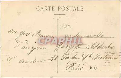 Avignon (17) — Ogólny widok Pałacu Papieskiego — Wydawnictwo N.G. Kolekcje artystyczne « Lux » — Rewers
