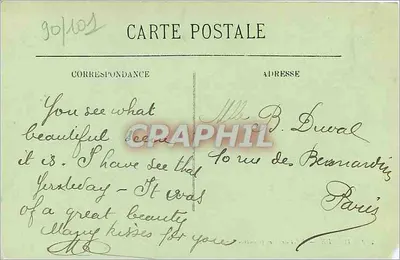 Dieppe — Efeito do mar (Contre-jour) — LL. — Verso