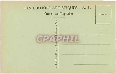 Parijs — De Avenue des Champs-Élysées en de Paarden van Marly — A.L. n°38 — Achterkant