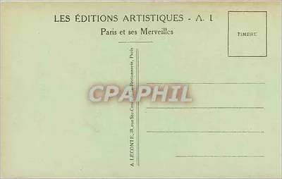 Palácio de FONTAINEBLEAU — Fachada e Entrada principal — A. L. — Verso