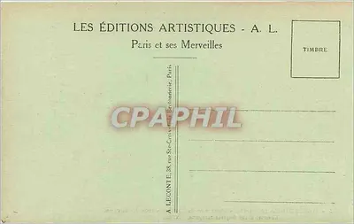 Chambre de l'Impératrice Joséphine — Malmaison — A. L. — Verso