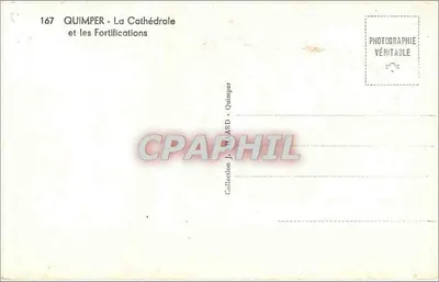Quimper - Katedra i Fortyfikacje — Zbiór J. VILLARD - Quimper, n° 167 — Rewers