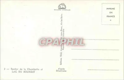 Rocha da Chambotte e Lago do Bourget — Edições TELÉ, n°3 — Verso