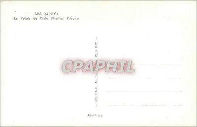 Annecy — Il Palazzo dell'Isola (Vecchie Prigioni) — C.A.P., Parigi — Verso