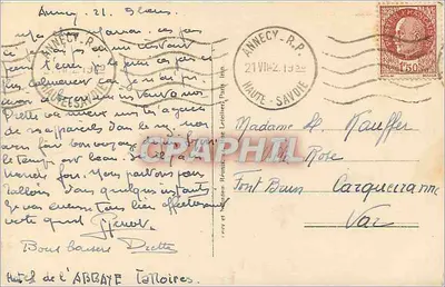 See Annecy - Talloires — Die Anlegestelle — LL n°454 — Rückseite