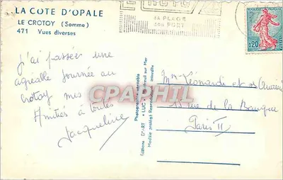 Le Crotoy — Różne widoki — Wydawnictwo D'ART « LUC » — Rewers