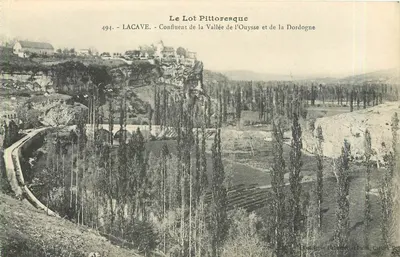 Lacave - Conflito da vallée da Ouyssè e da Dordogne — Fototipia Debarnot e Pailh, Cahors