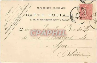 Saint-Galmier Fonte Badoit — scena di ballo in costume d'epoca — editore Fonte Badoit — Verso