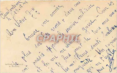 Zamieć — dekor z mydliwki i hawory — M. DA PARIS — Rewers