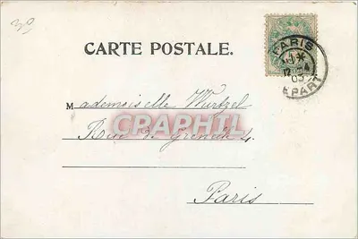 Kwiaty i krajobraz — Wielkanoc — wydawca Moëre, n° 8425 — Rewers
