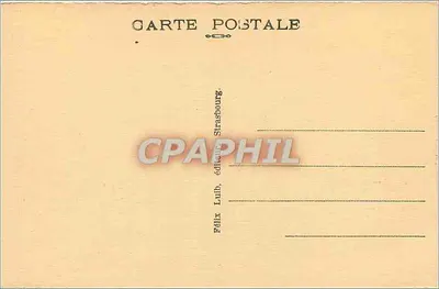 Grendelbruch — panorama wsi i jej kościoła — wydawca Félix Luib, Strasbourg — Rewers