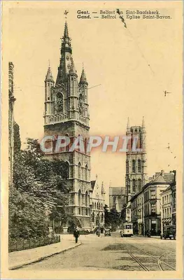 Gent — Belfort e Igreja de São Bavon — Ramsa Brux