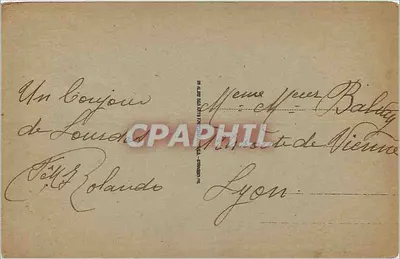 Lourdes — Bazylika. Widok z Cytadeli. — Rewers