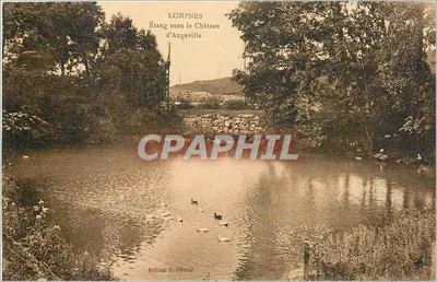 Lompnès — Lago sob o Castelo de Angeville — Edição P. Pérou